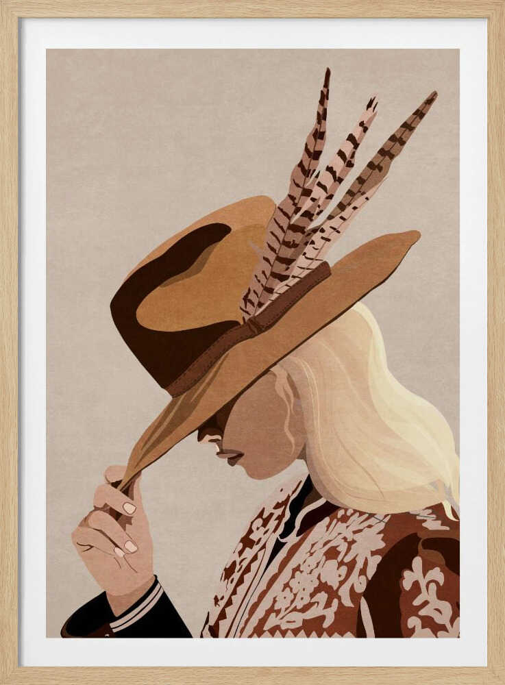 Feathered Elegance - Poster / Art Print