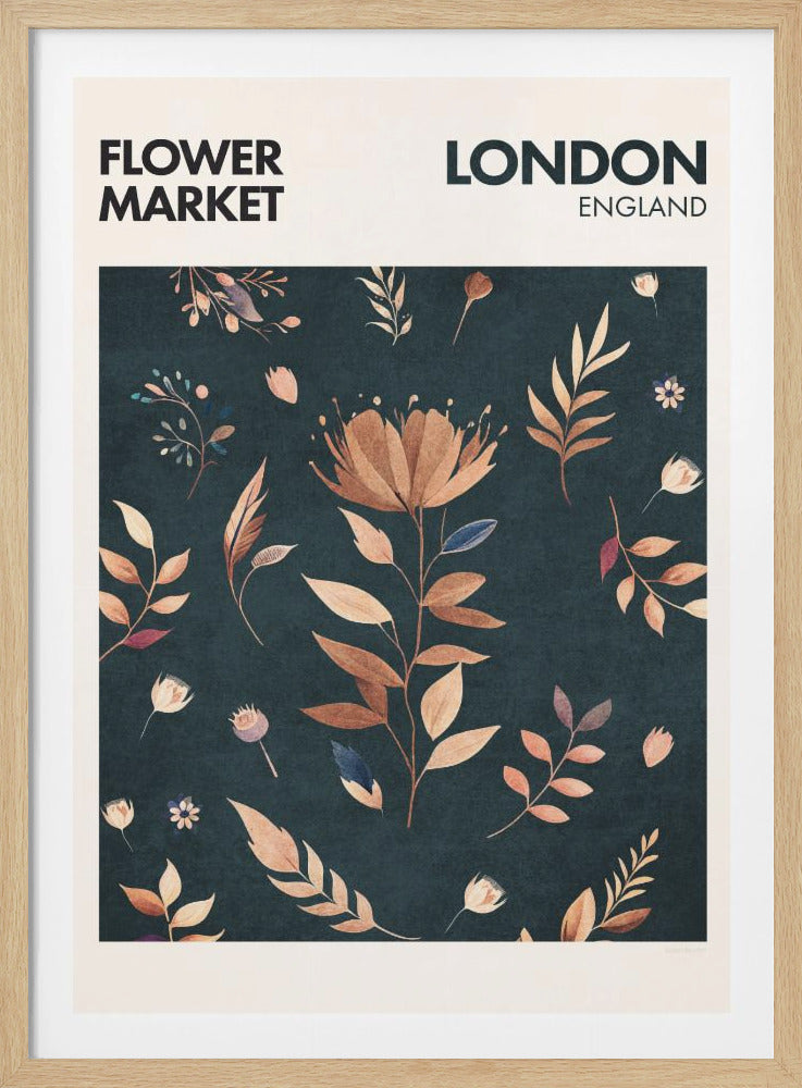 Flower Market London - Poster / Art Print