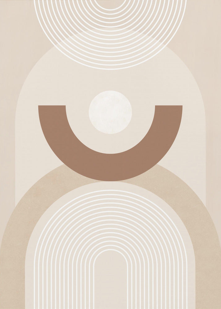 Beige Mid Century Poster No.1 - Poster / Art Print