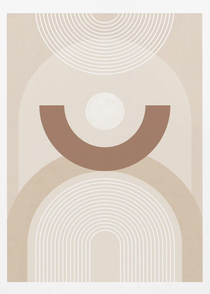 Beige Mid Century Poster No.1 - Poster / Art Print