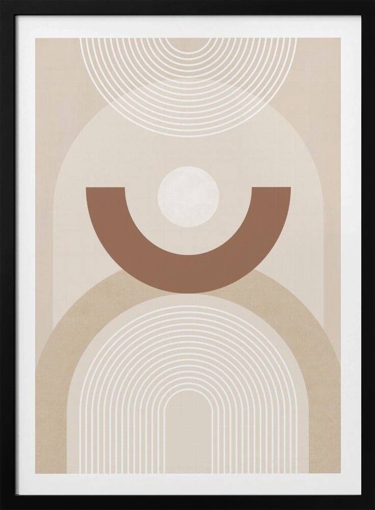Beige Mid Century Poster No.1 - Poster / Art Print