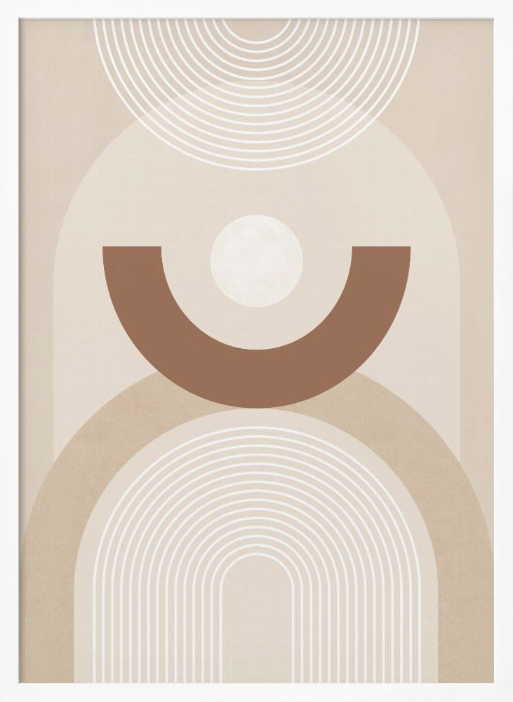 Beige Mid Century Poster No.1 - Poster / Art Print