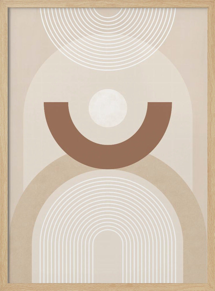 Beige Mid Century Poster No.1 - Poster / Art Print