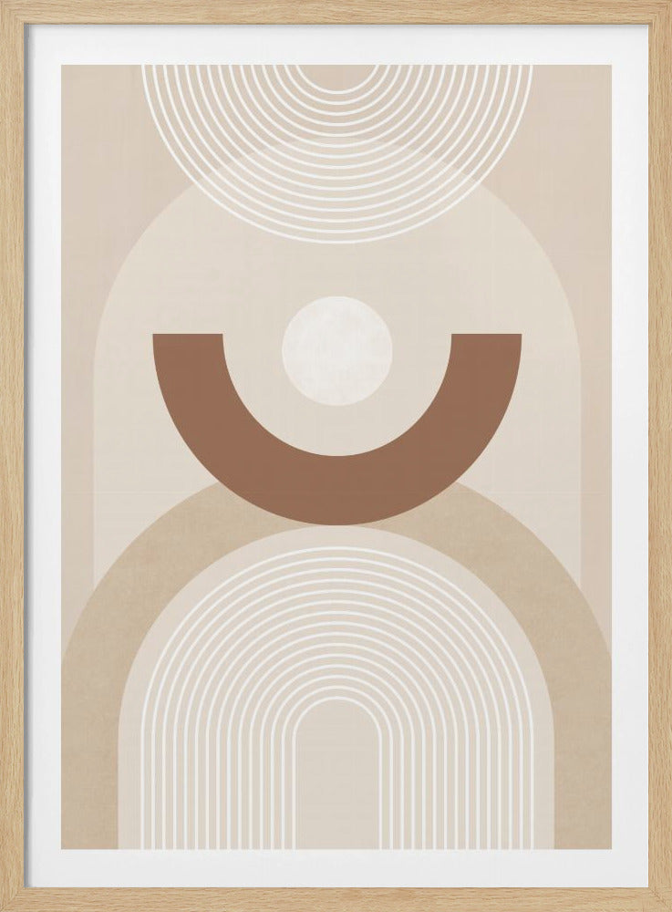 Beige Mid Century Poster No.1 - Poster / Art Print