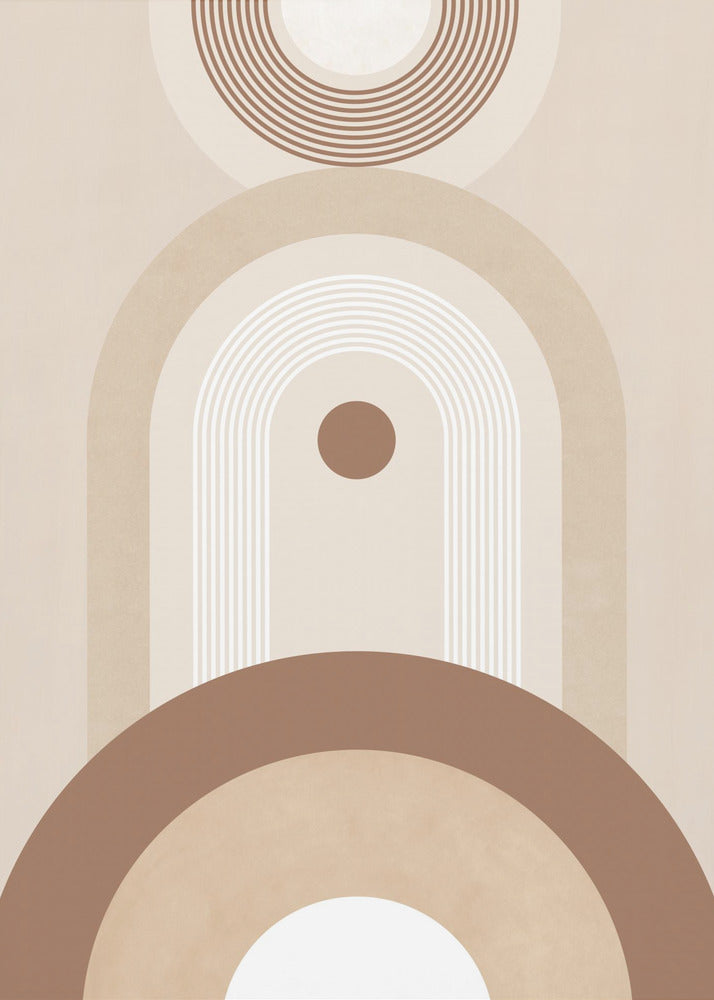 Beige Mid Century Poster No.2 - Poster / Art Print