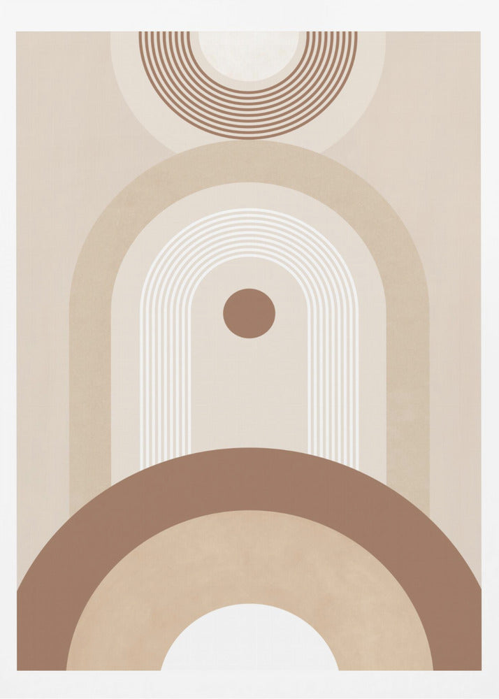 Beige Mid Century Poster No.2 - Poster / Art Print