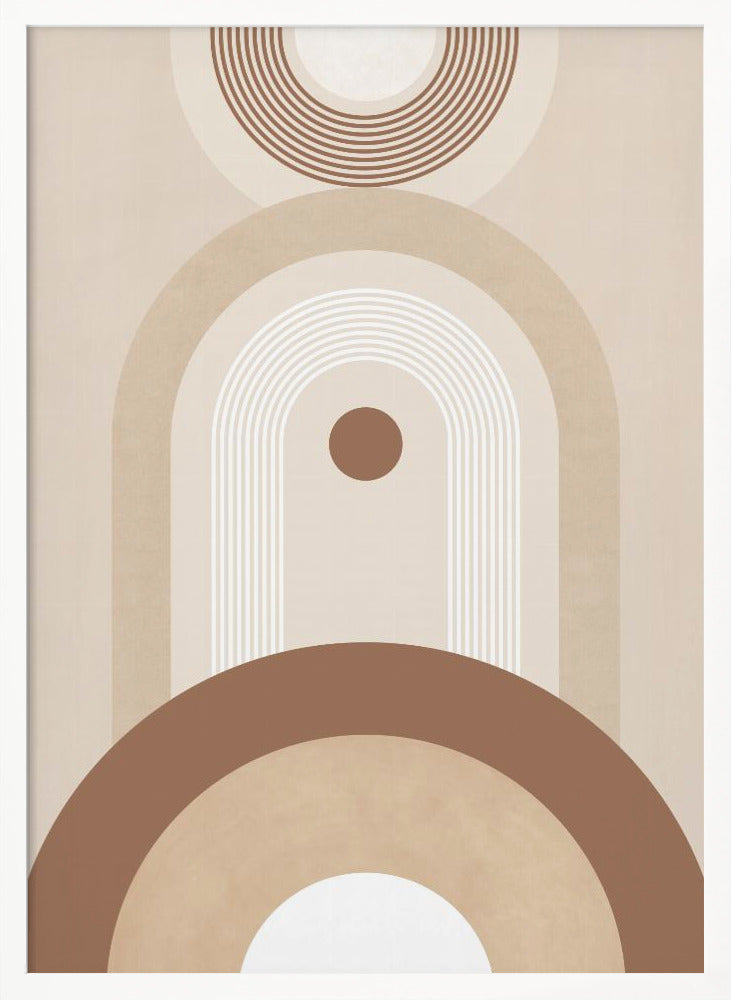 Beige Mid Century Poster No.2 - Poster / Art Print