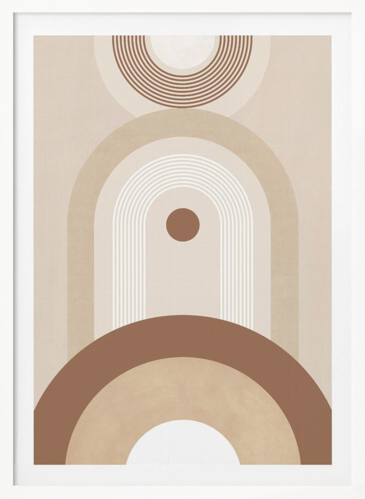 Beige Mid Century Poster No.2 - Poster / Art Print