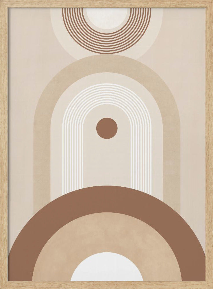 Beige Mid Century Poster No.2 - Poster / Art Print