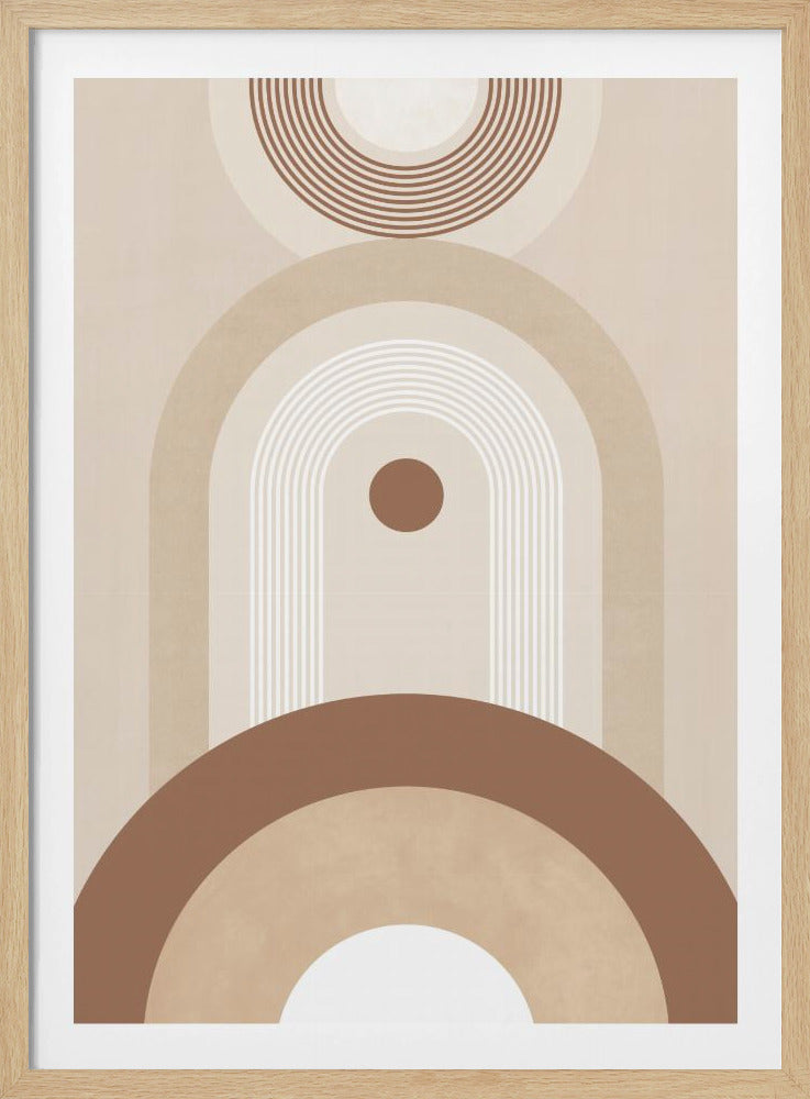 Beige Mid Century Poster No.2 - Poster / Art Print