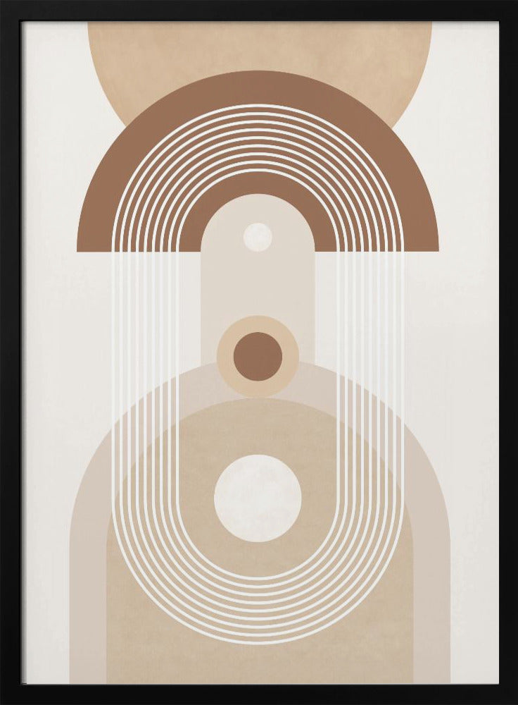 Beige Mid Century Poster No.3 - Poster / Art Print