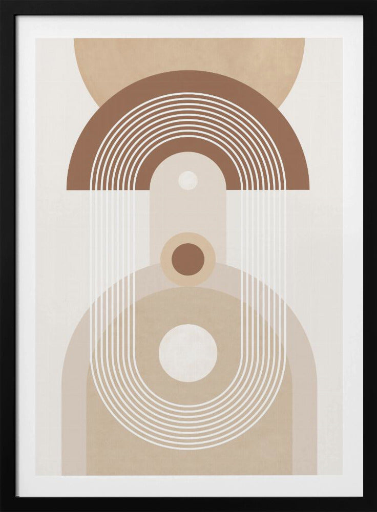 Beige Mid Century Poster No.3 - Poster / Art Print