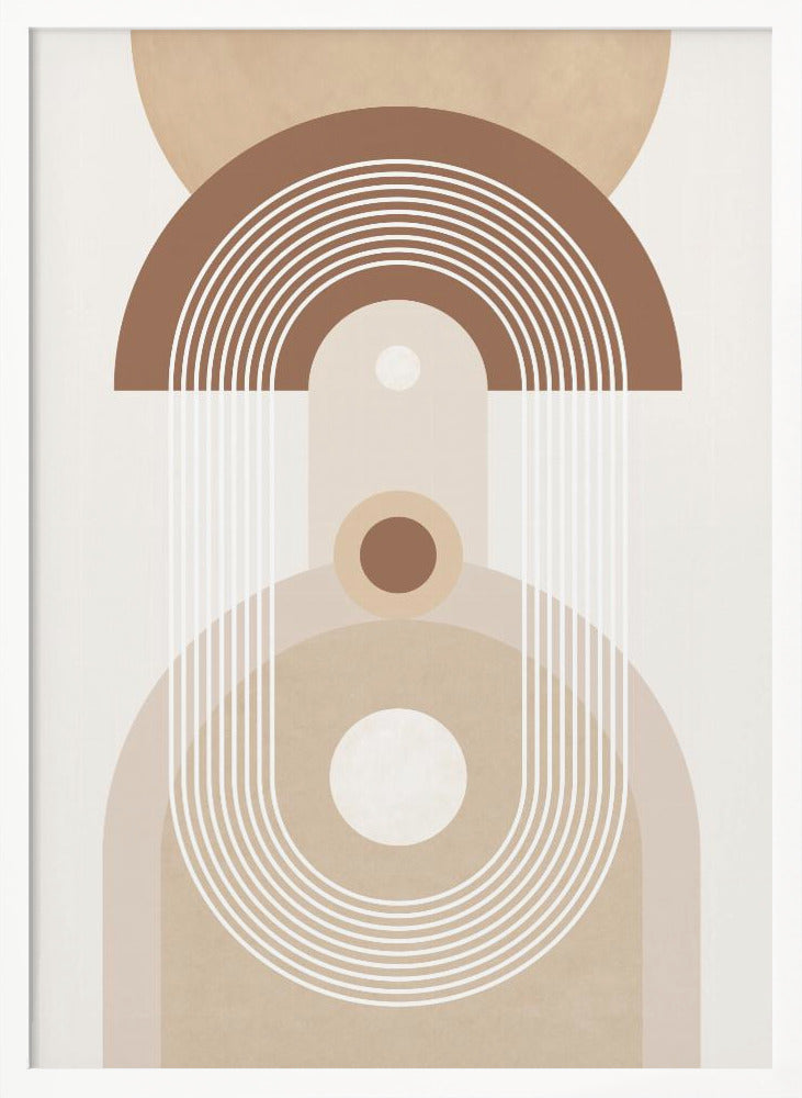 Beige Mid Century Poster No.3 - Poster / Art Print