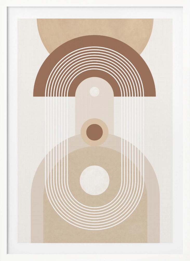 Beige Mid Century Poster No.3 - Poster / Art Print