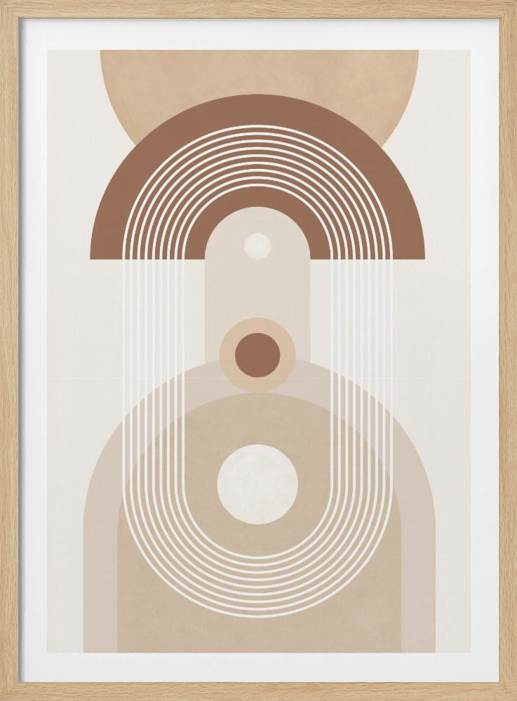 Beige Mid Century Poster No.3 - Poster / Art Print