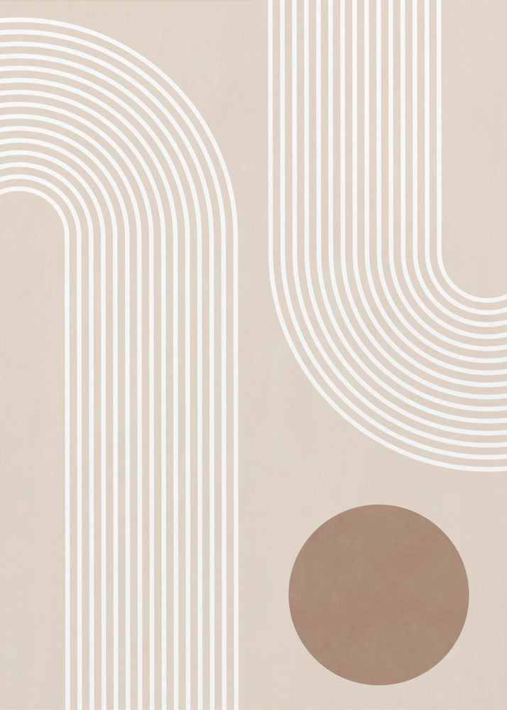 Beige Arc Poster No.1 - Poster / Art Print