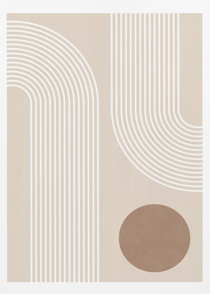 Beige Arc Poster No.1 - Poster / Art Print