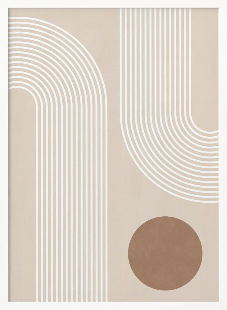 Beige Arc Poster No.1 - Poster / Art Print
