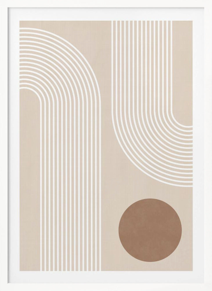 Beige Arc Poster No.1 - Poster / Art Print