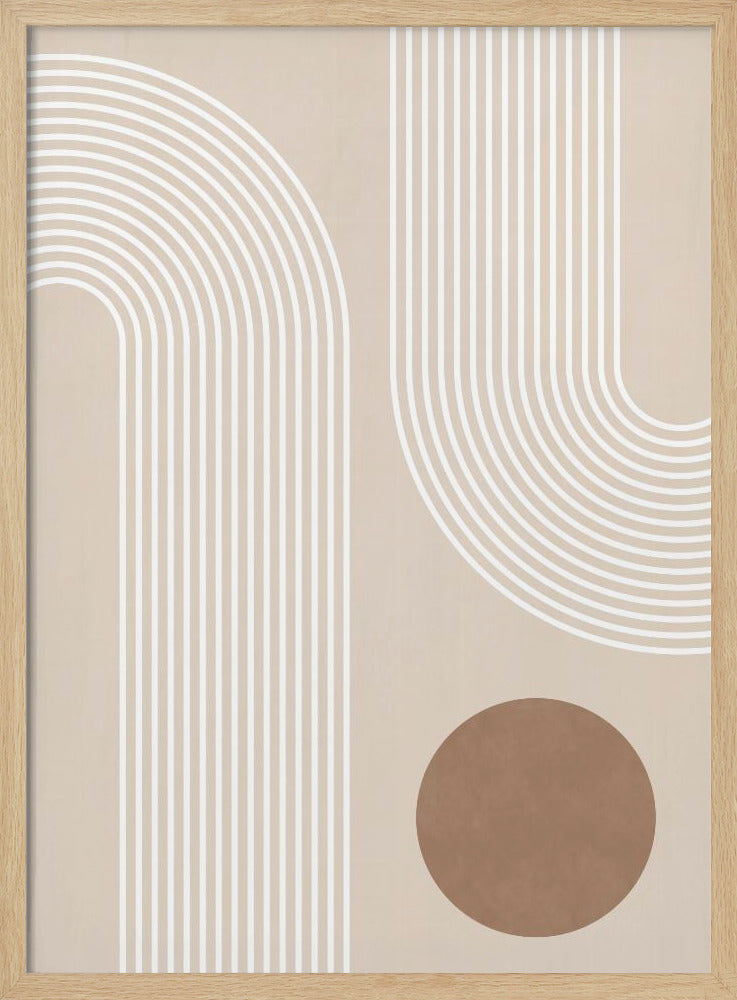 Beige Arc Poster No.1 - Poster / Art Print