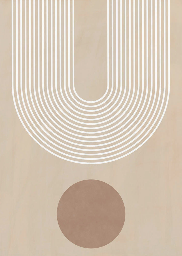 Beige Arc Poster No.3 - Poster / Art Print