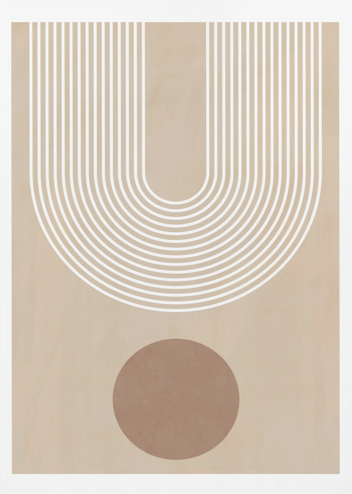 Beige Arc Poster No.3 - Poster / Art Print