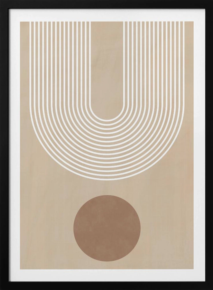 Beige Arc Poster No.3 - Poster / Art Print