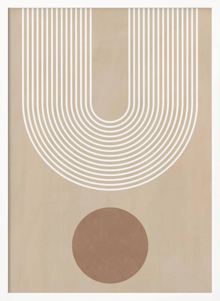 Beige Arc Poster No.3 - Poster / Art Print
