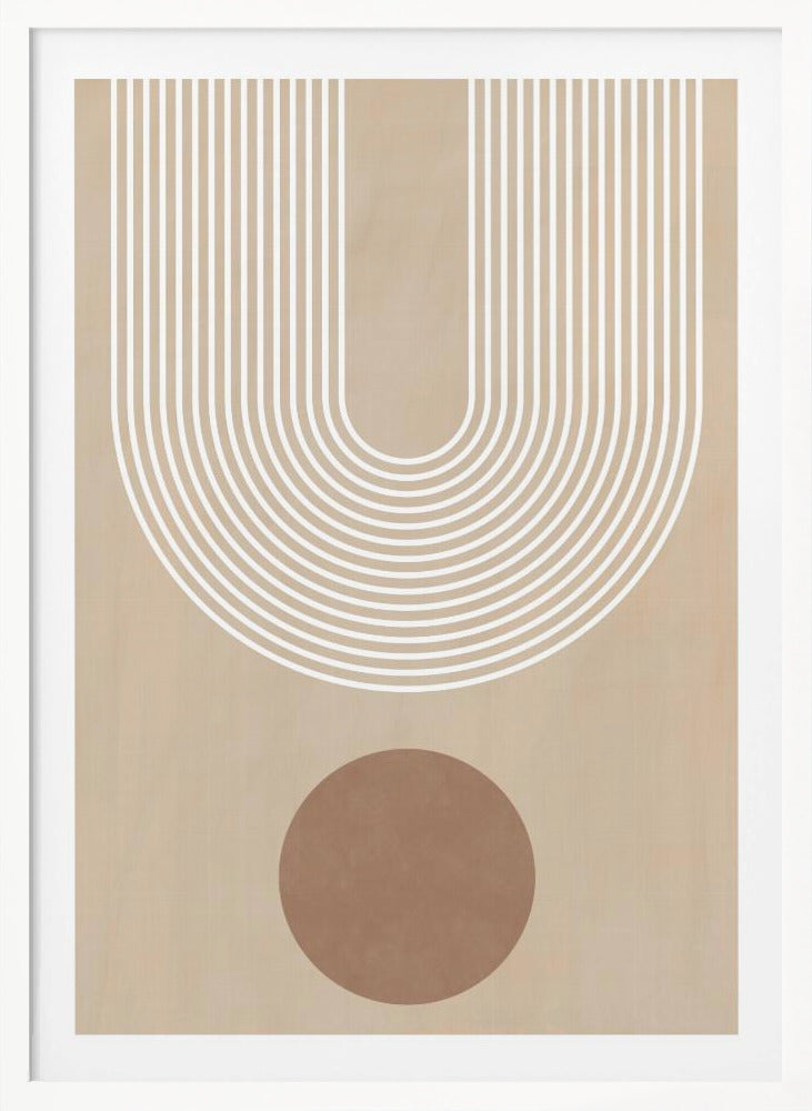 Beige Arc Poster No.3 - Poster / Art Print