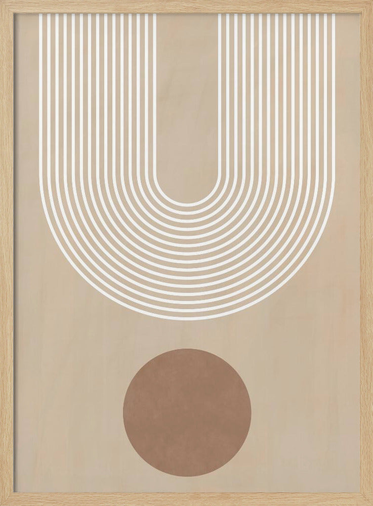 Beige Arc Poster No.3 - Poster / Art Print