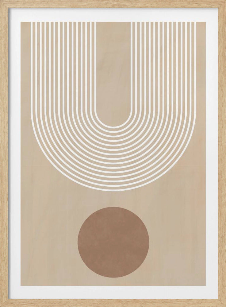 Beige Arc Poster No.3 - Poster / Art Print