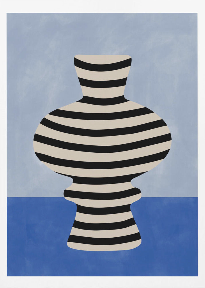 Striped Vase Illusion - Poster / Art Print