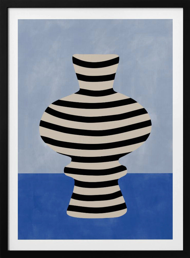 Striped Vase Illusion - Poster / Art Print
