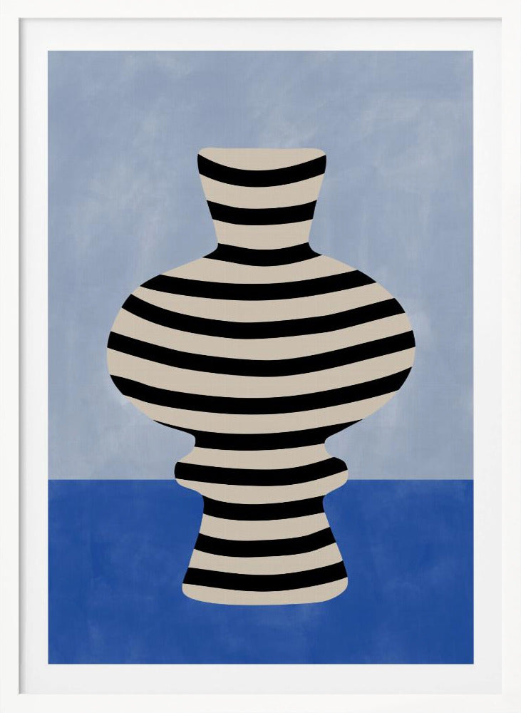 Striped Vase Illusion - Poster / Art Print