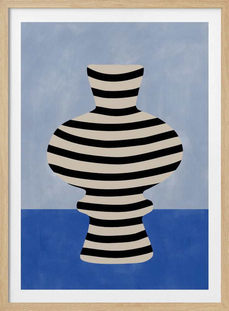 Striped Vase Illusion - Poster / Art Print