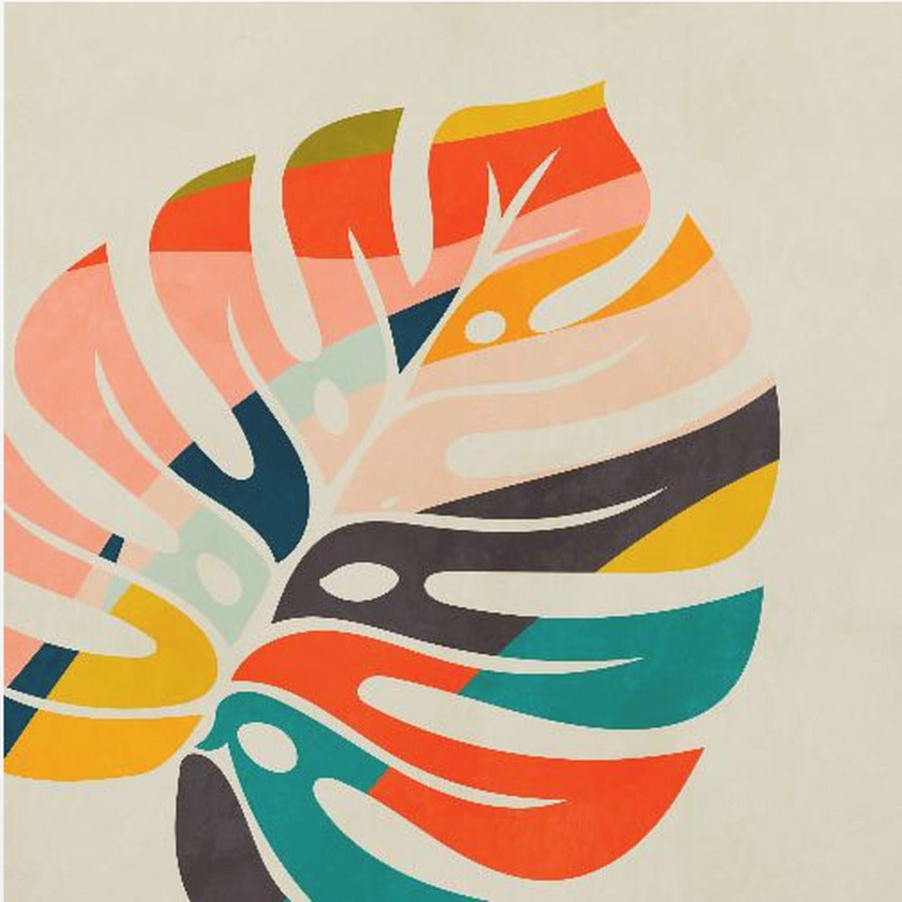 Monstera Leave colorful - Poster / Art Print