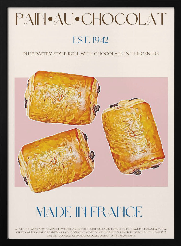 Pain Au Chocolat Print - Poster / Art Print