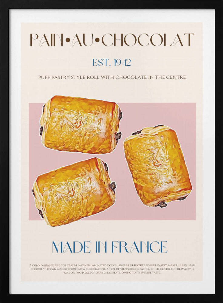 Pain Au Chocolat Print - Poster / Art Print