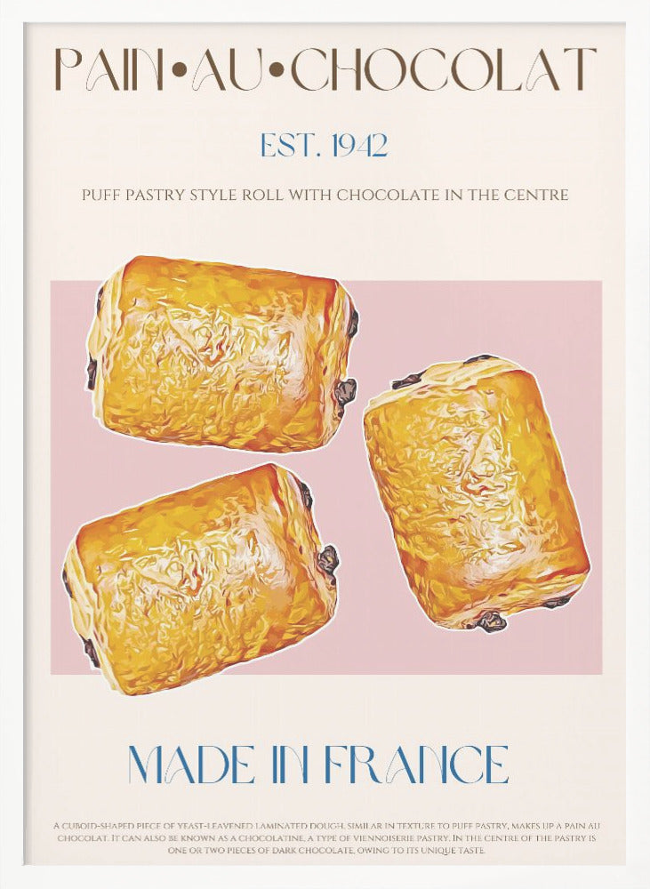 Pain Au Chocolat Print - Poster / Art Print