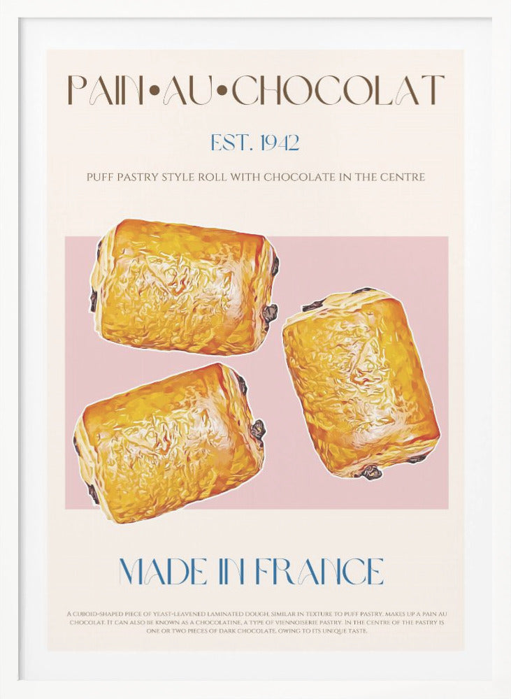 Pain Au Chocolat Print - Poster / Art Print