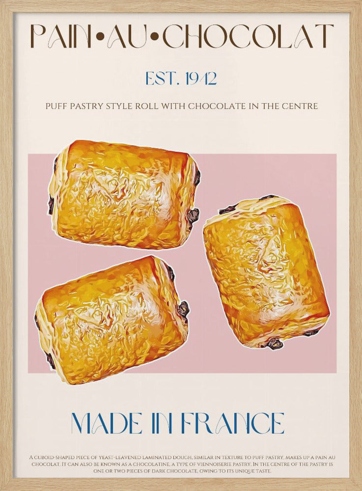 Pain Au Chocolat Print - Poster / Art Print
