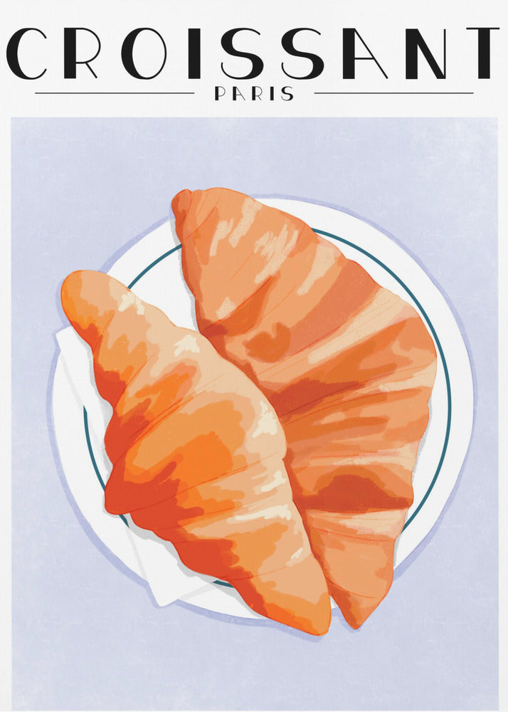 Croissant - Paris - Poster / Art Print