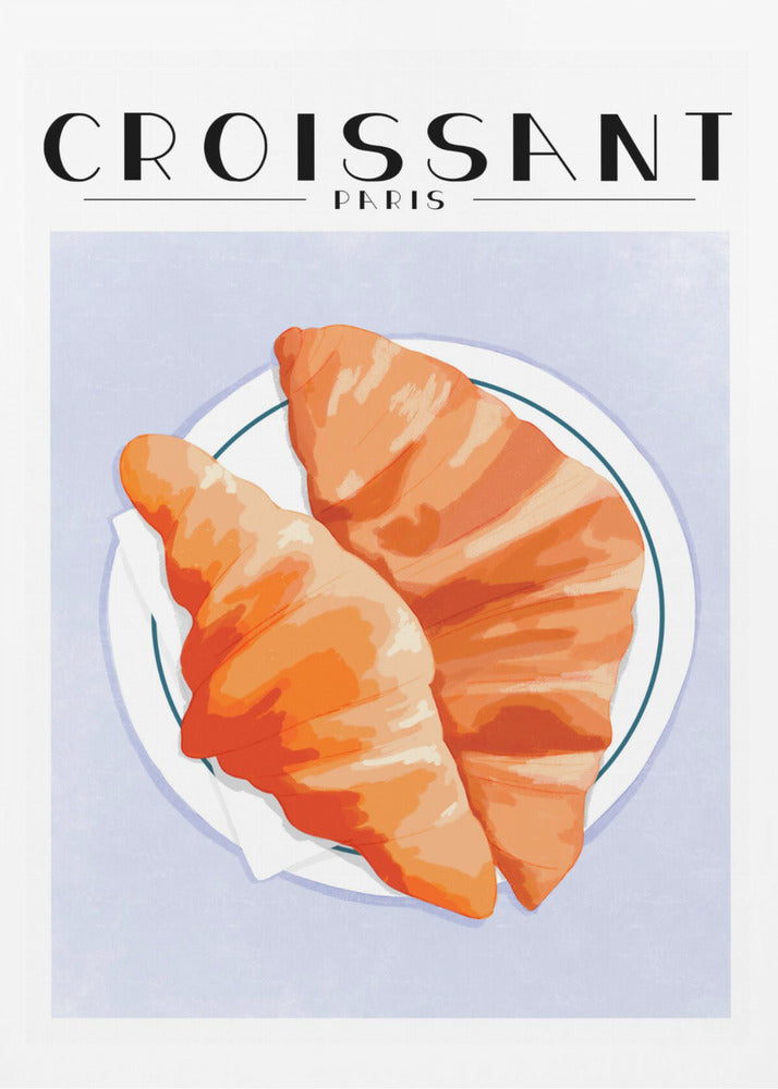 Croissant - Paris - Poster / Art Print