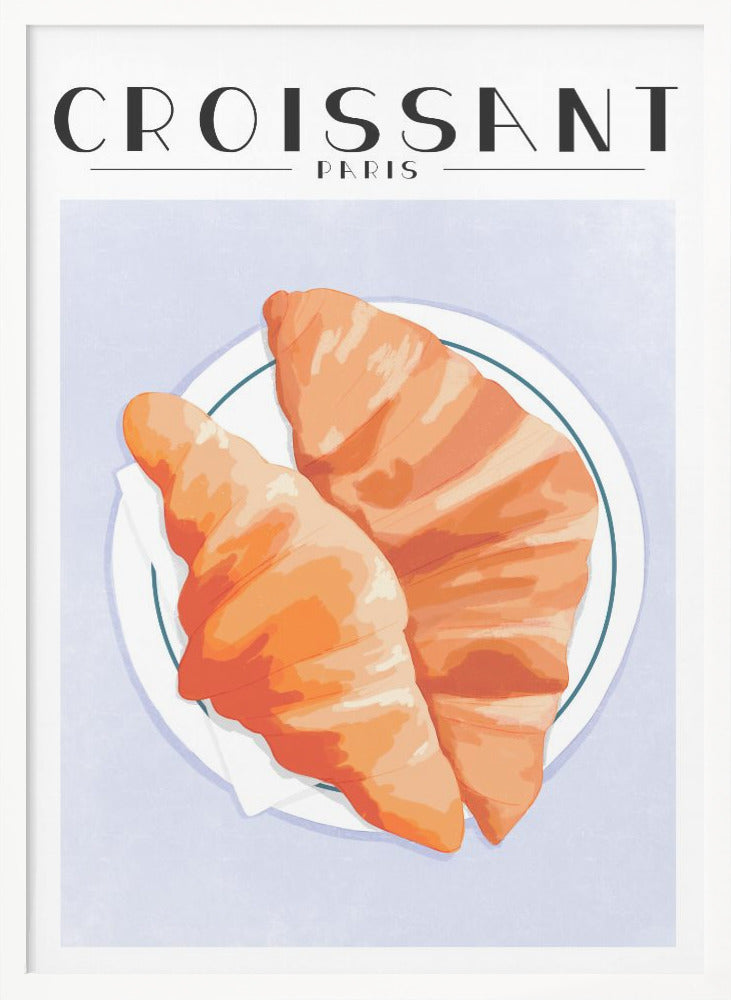 Croissant - Paris - Poster / Art Print