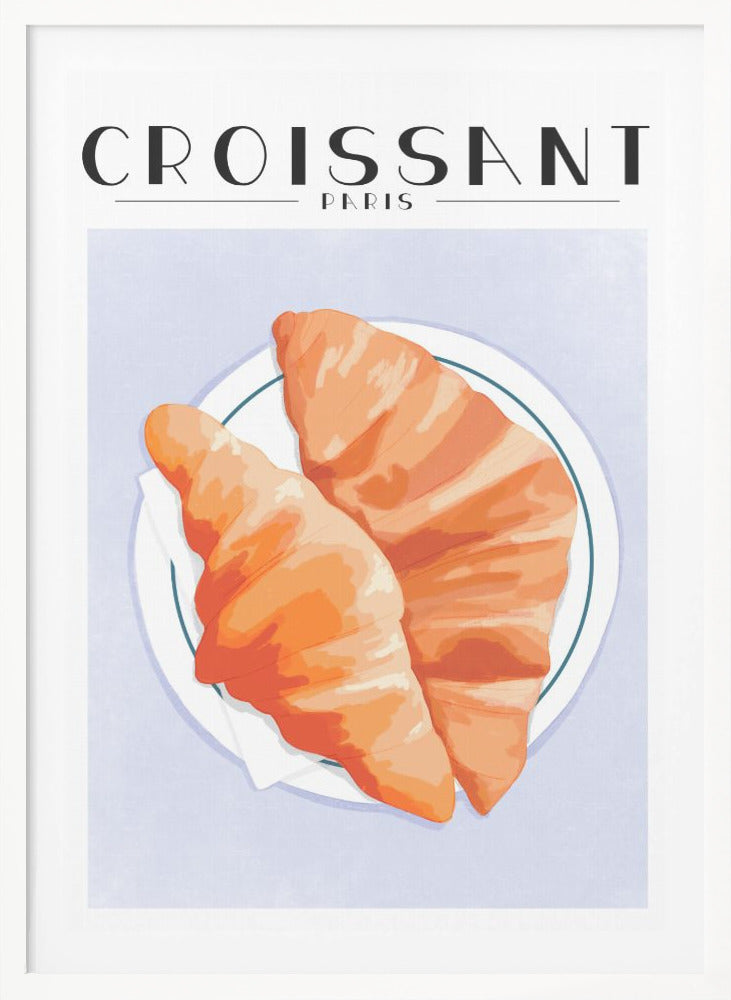 Croissant - Paris - Poster / Art Print