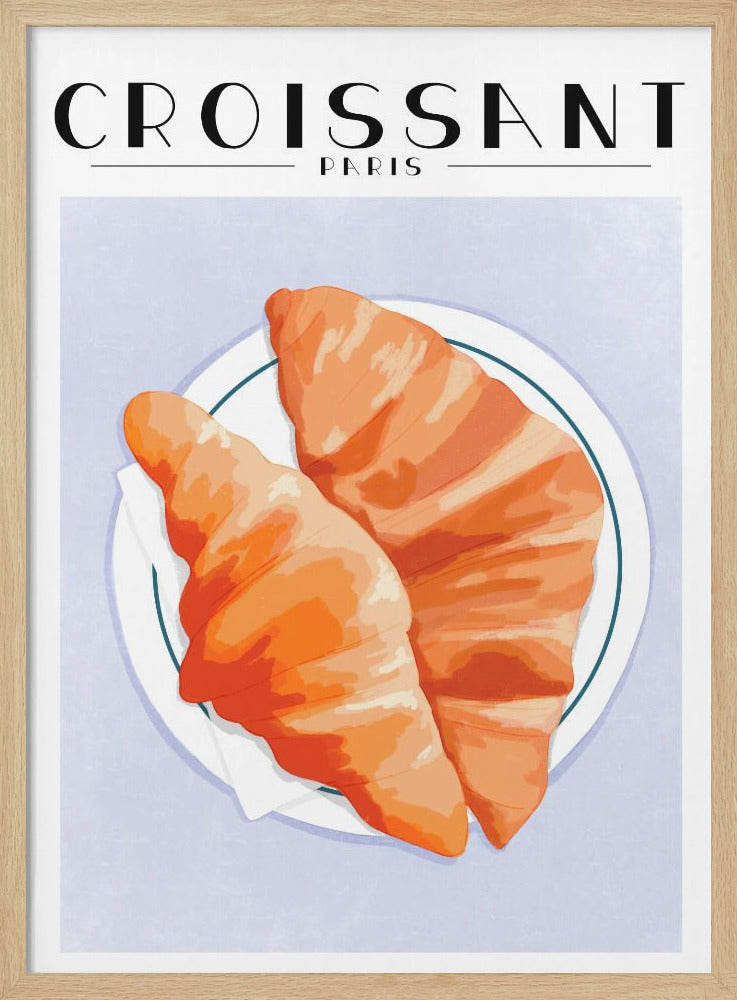 Croissant - Paris - Poster / Art Print