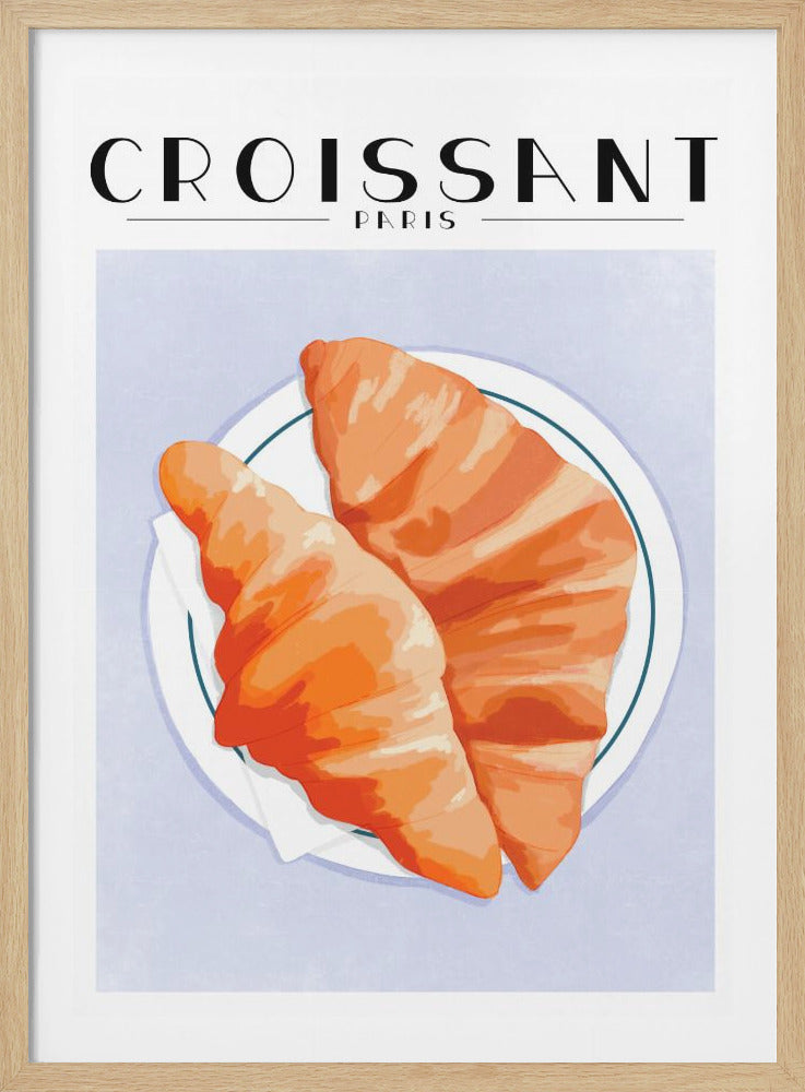 Croissant - Paris - Poster / Art Print