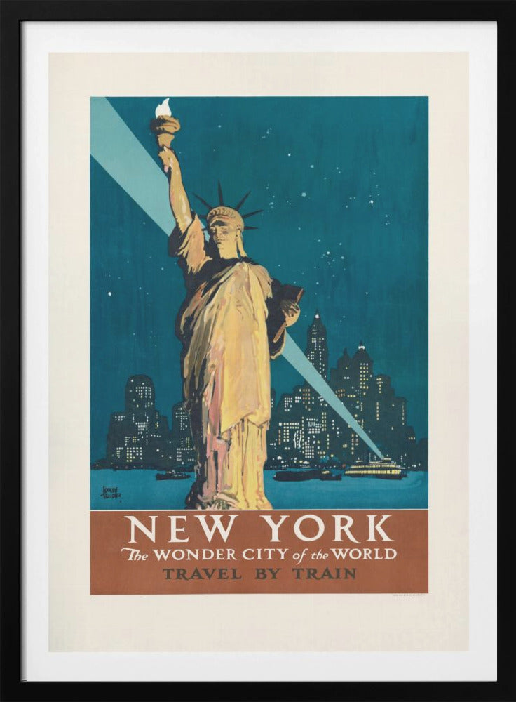 New York, the Wonder City of the World Travel By Train (1927) Poster By Adolph Treidler - Poster / Art Print