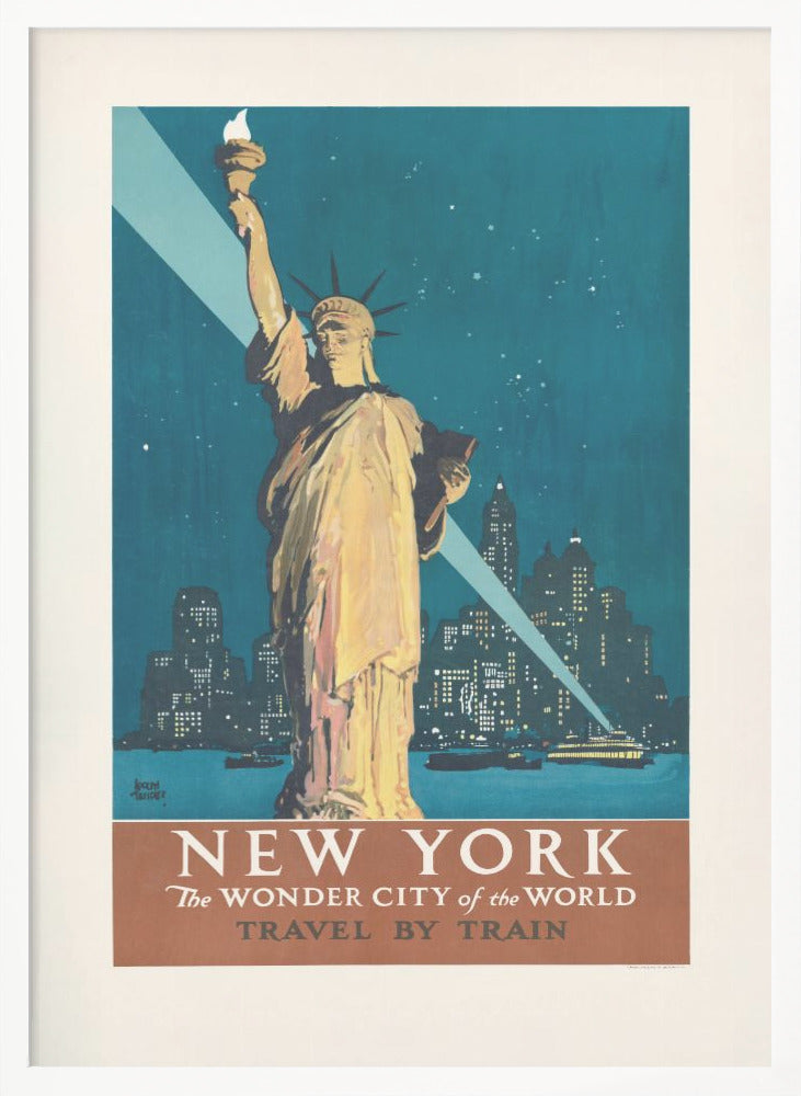 New York, the Wonder City of the World Travel By Train (1927) Poster By Adolph Treidler - Poster / Art Print