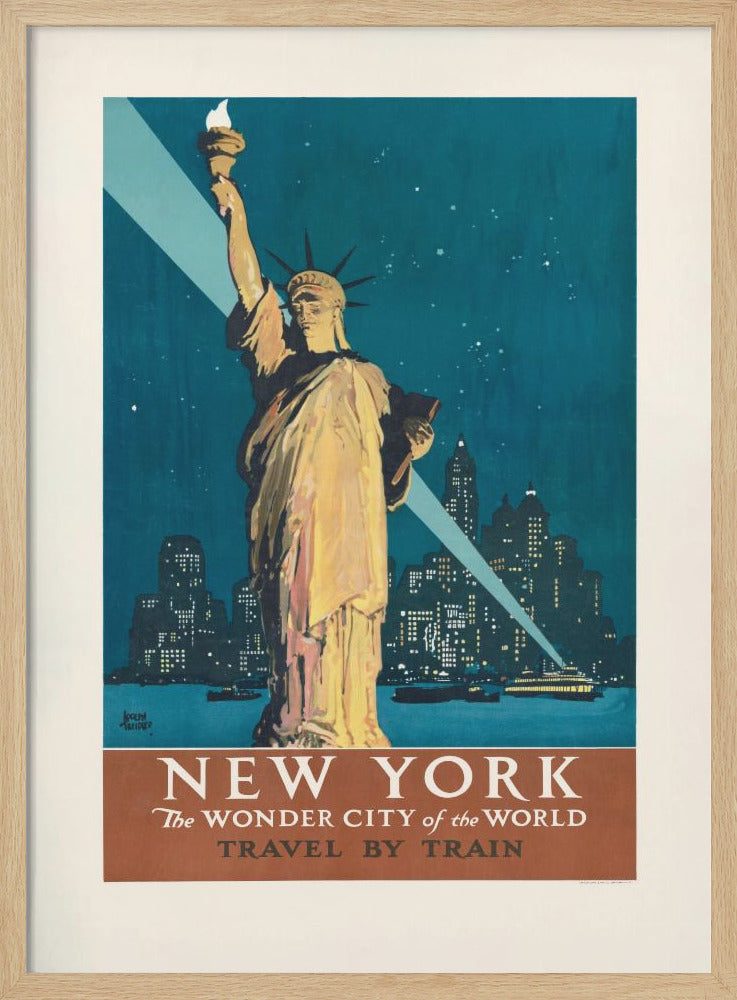 New York, the Wonder City of the World Travel By Train (1927) Poster By Adolph Treidler - Poster / Art Print
